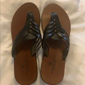 American Eagle flip flops; slightly worn size 7